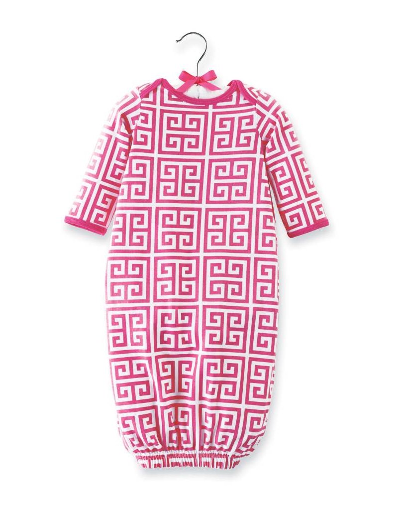 Mud Pie Mud Pie Greek Key Sleep Gown