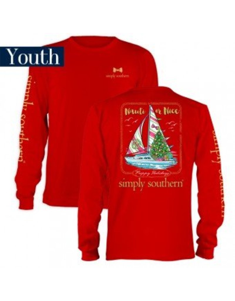 Simply Southern Youth Nauti or Nice Long Sleeve