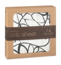 Aden + Anais Bamboo Crib Sheet- Moon Leafy