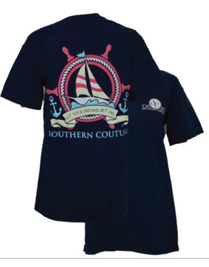 Southern Couture Southern Couture Short Sleeve Ship Wheel Tee