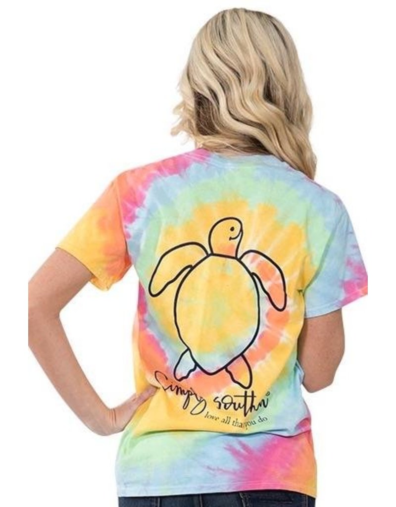SS Simply Southern Short Sleeve Tie Dye Tee- Save Logo