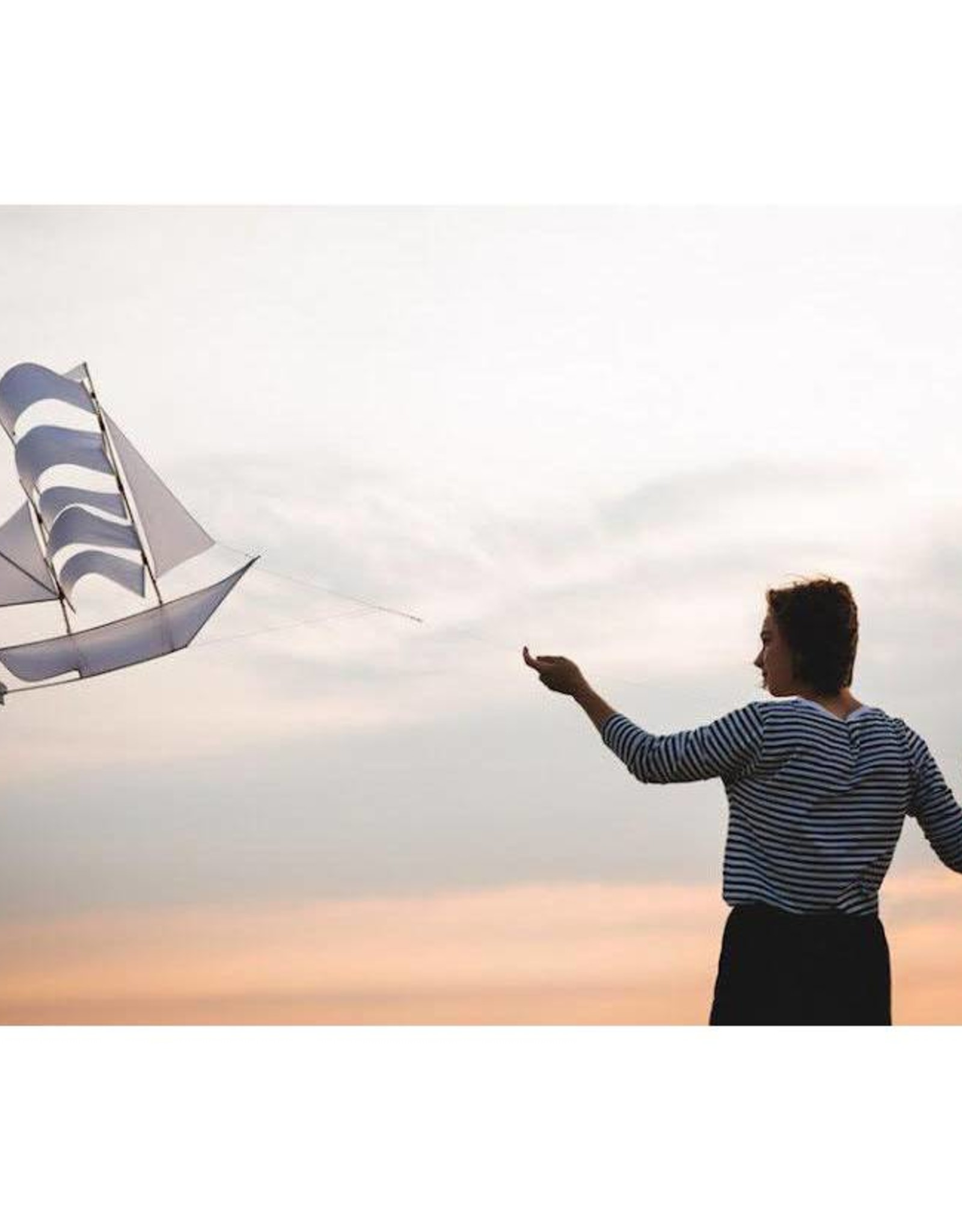 Haptic Lab Sailing Ship Kite - White