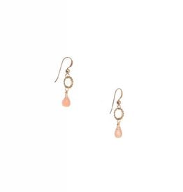 Hailey Gerrits Designs Eos Earrings - Peach Moonstone