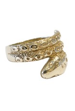 Antique 9 Ct. Gold Snake Ring - Size 10 (~1900)