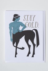 Banquet Atelier & Workshop Stay Gold - Note Card