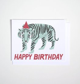Banquet Atelier & Workshop Party Tiger Happy Birthday Note Card