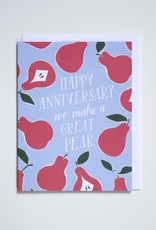 Banquet Atelier & Workshop Happy Anniversary We Make a Great Pear Note Card
