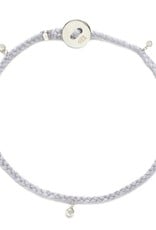 Scosha Fairy Bead Silver Bracelet - Lavender