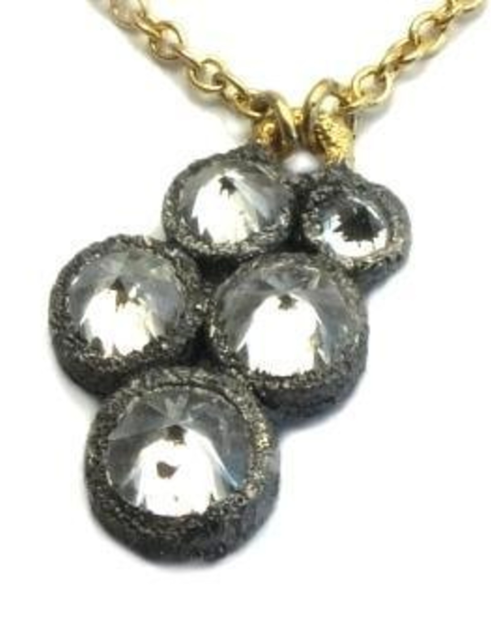 TAP by Todd Pownell Bezel Necklace with 5 Diamonds
