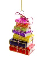 Cody Foster & Co. STACKED TOMES ORNAMENT - BRIGHT