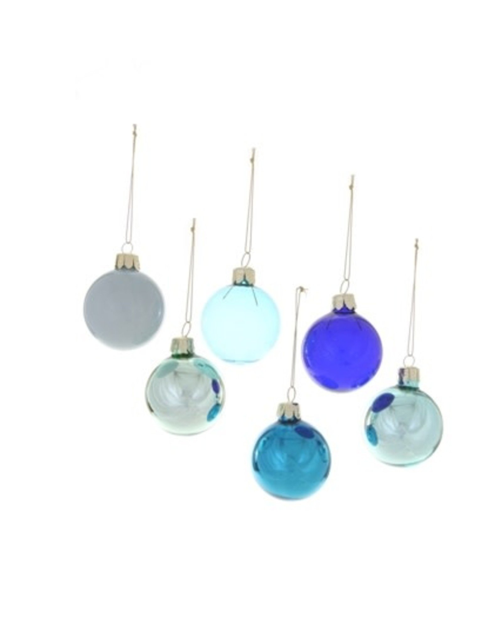 Cody Foster & Co. SMALL BLUE HUE ORNAMENTS - 6 STYLES