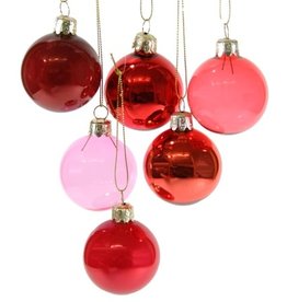 Cody Foster & Co. Single - SMALL RED HUE ORNAMENTS - 6 STYLES