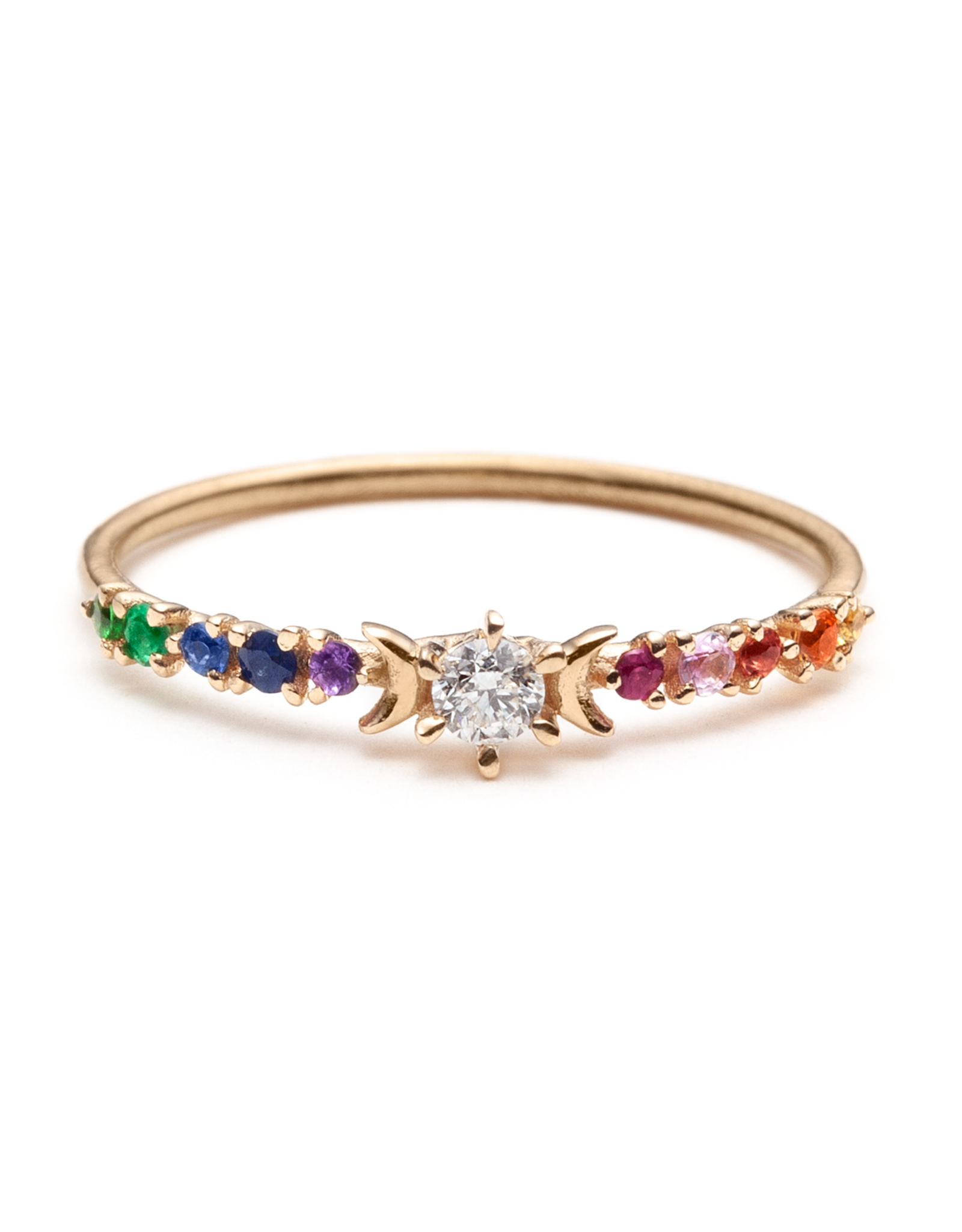 Sofia Zakia Rainbow Stardust Ring