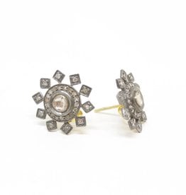 Himatsingka Lucie Starburst Small Stud Diamond Earrings