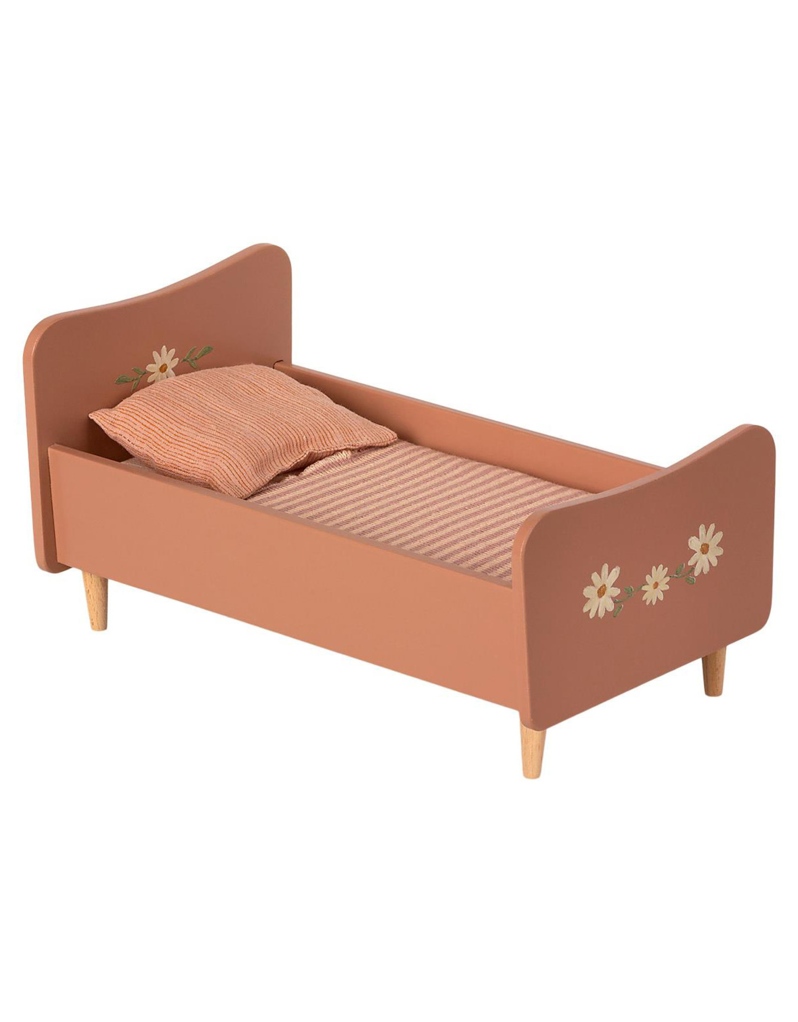 Maileg Mini Wooden Bed - Rose