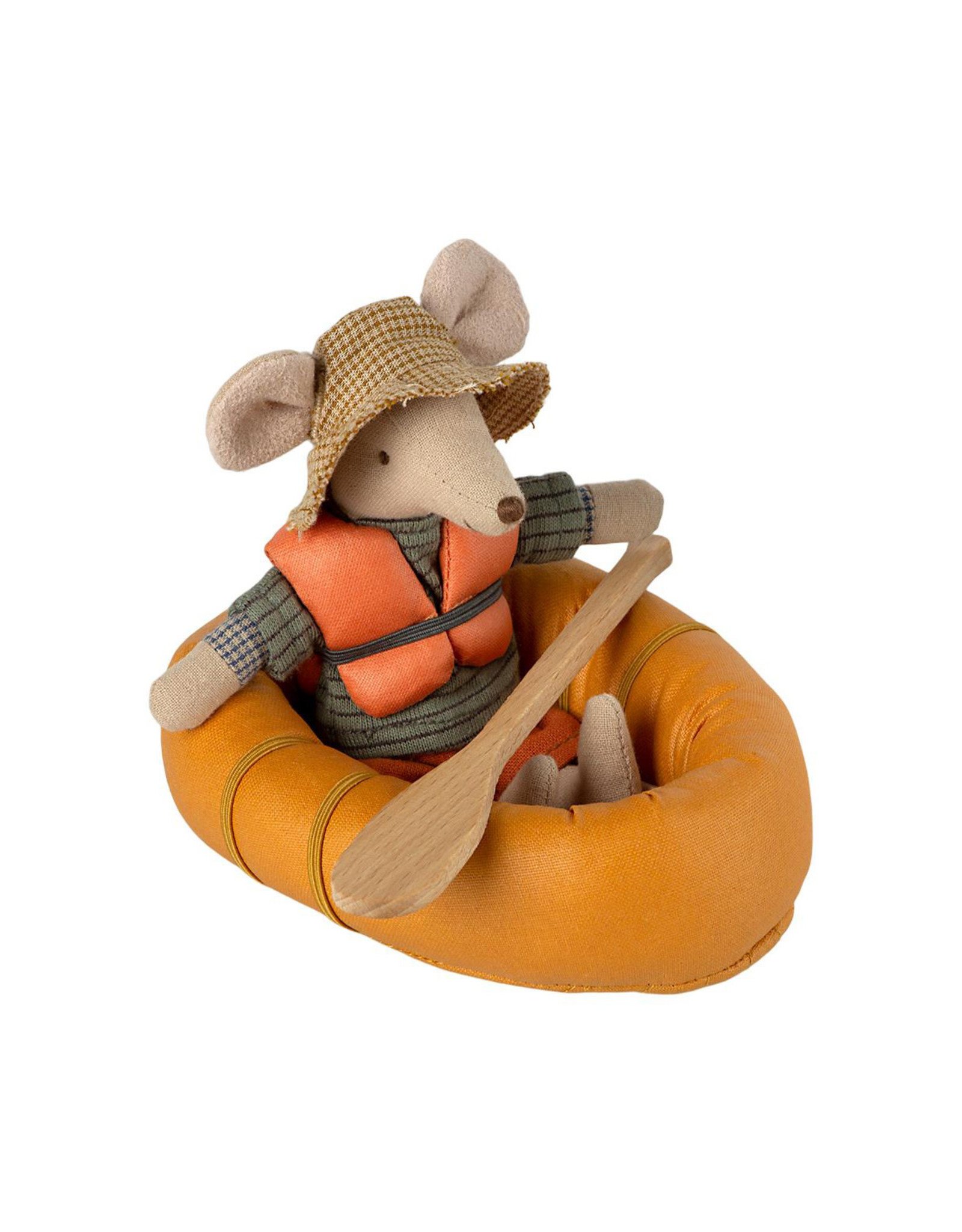 Maileg Mouse Rubber Boat - Dusty Yellow
