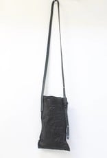 Engso Hand Crafted Long Cross-Body Leather Bag - Black
