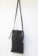Engso Hand Crafted Long Double Leather Bag - Black