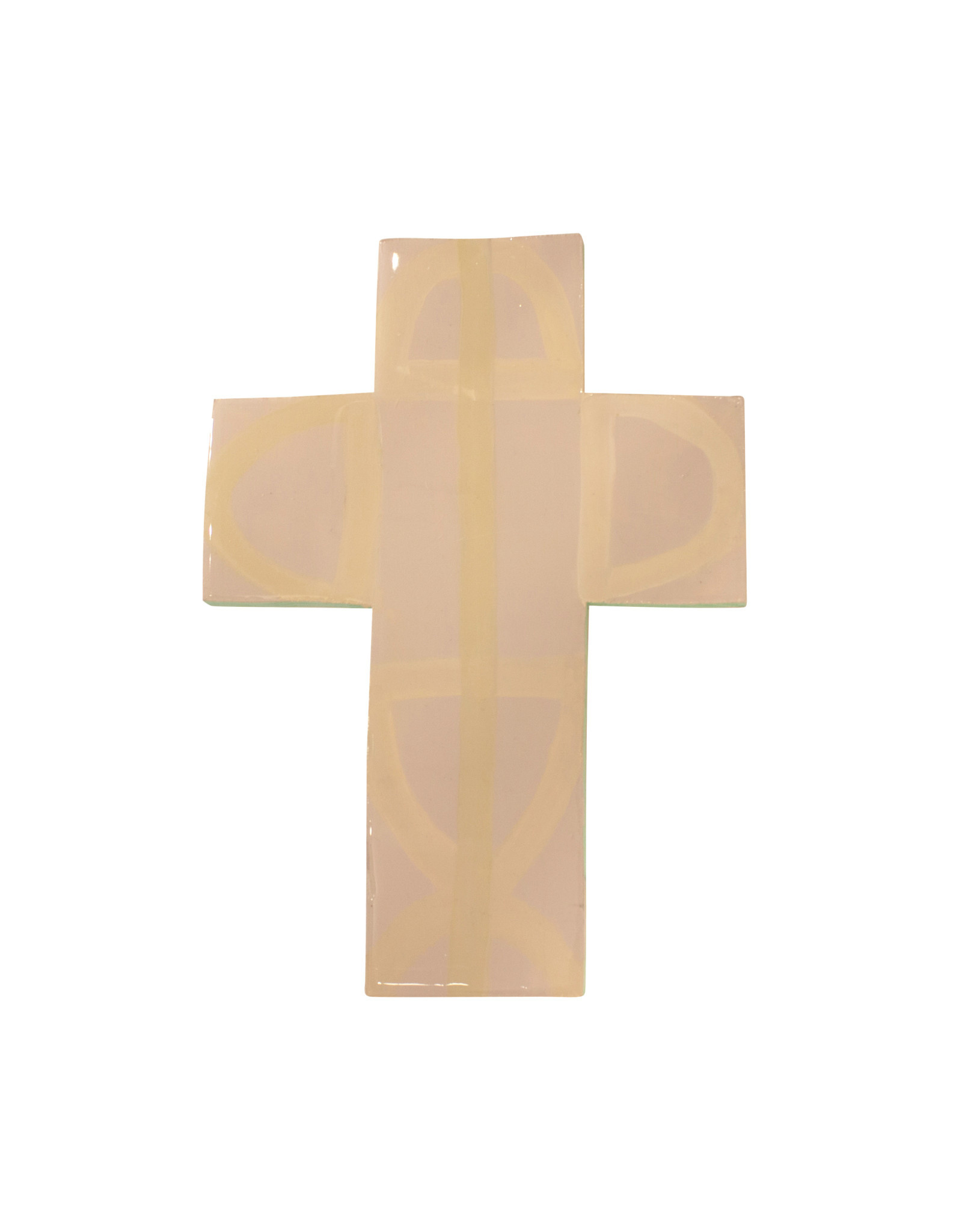 Entouquet Lilac + Cream Line Design Large Cross