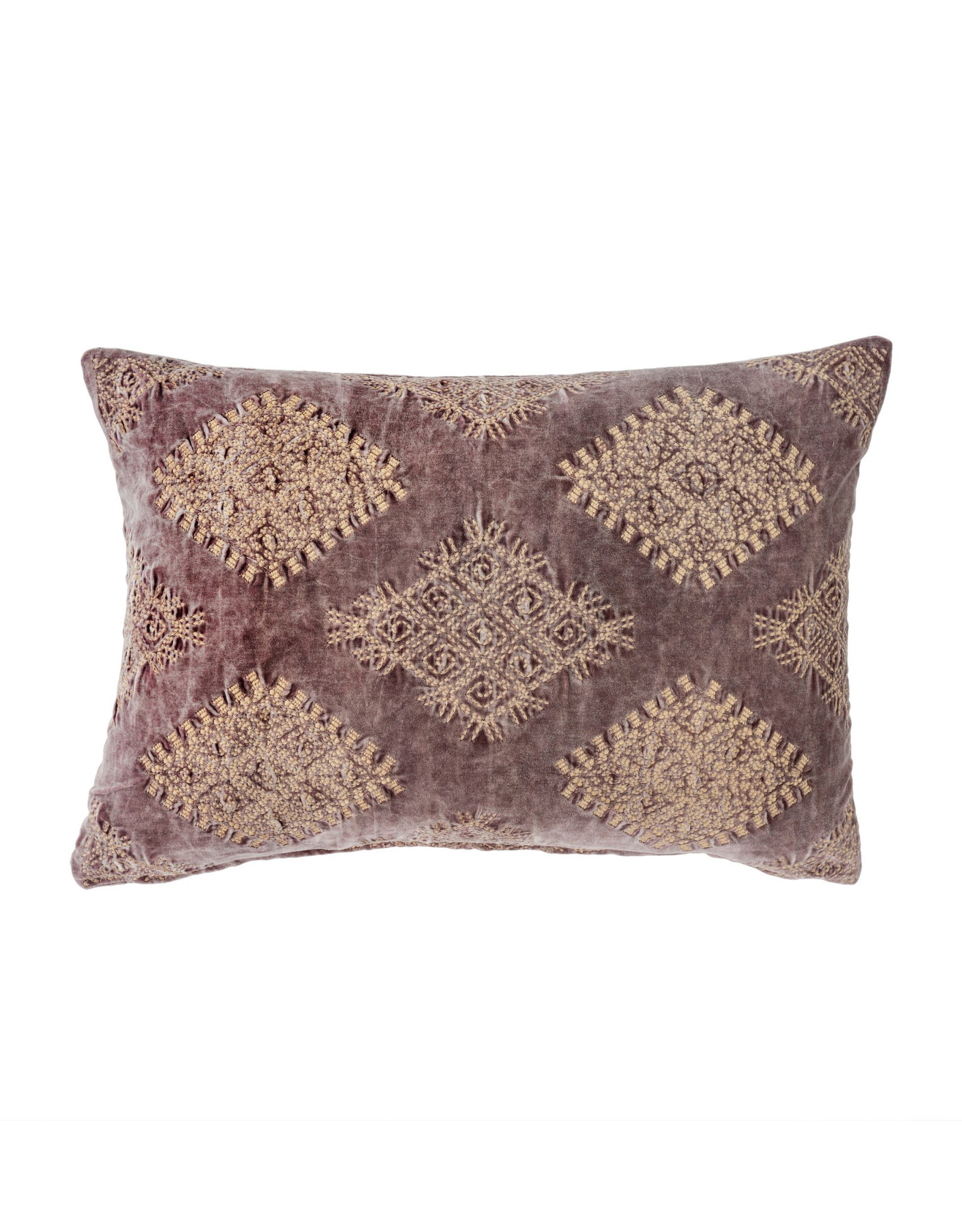 Indaba Vivi Velvet Pillow - Purple