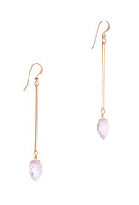 Hailey Gerrits Designs Isla Earrings - Pink Amethyst