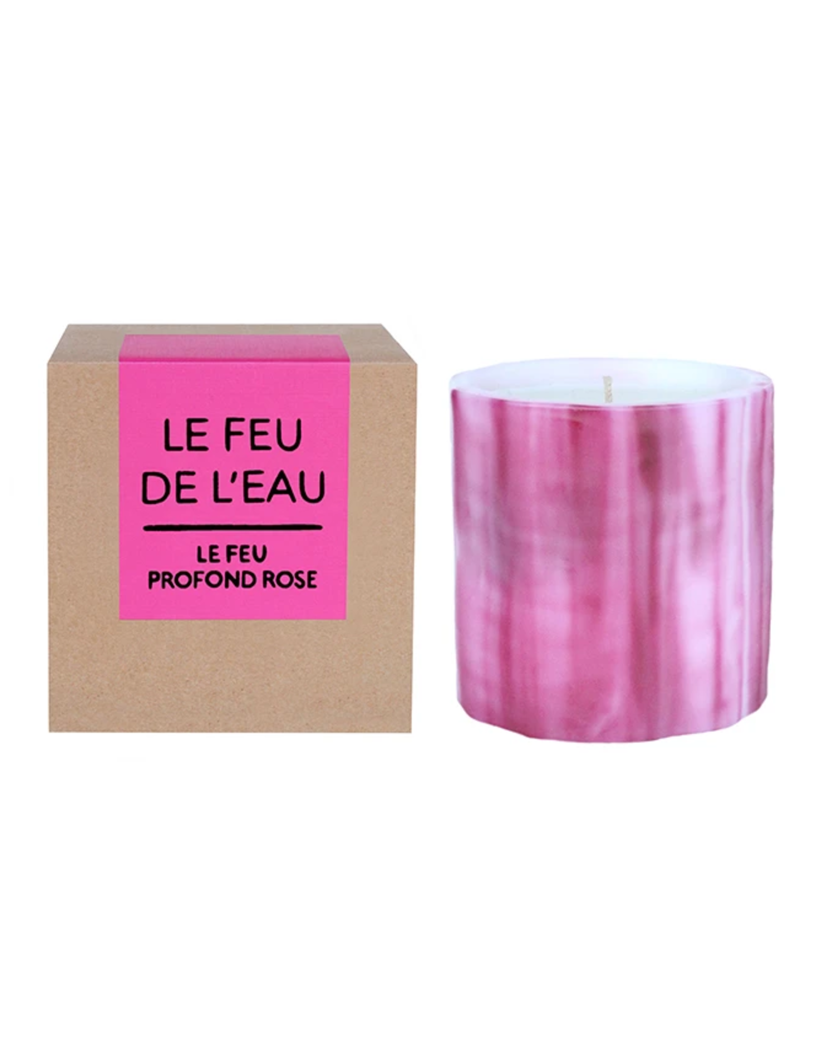 Le Feu De L'Eau Le Feu Profound Rose Candle