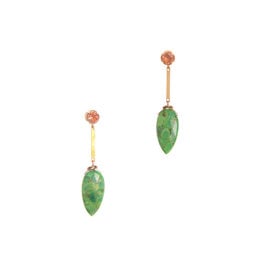 Hailey Gerrits Designs Amazon Earrings - Green Turquoise