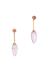 Hailey Gerrits Designs Amazon Earrings - Pink Amethyst