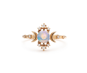 Sofia Zakia Opal Wandering Star Ring alchemy