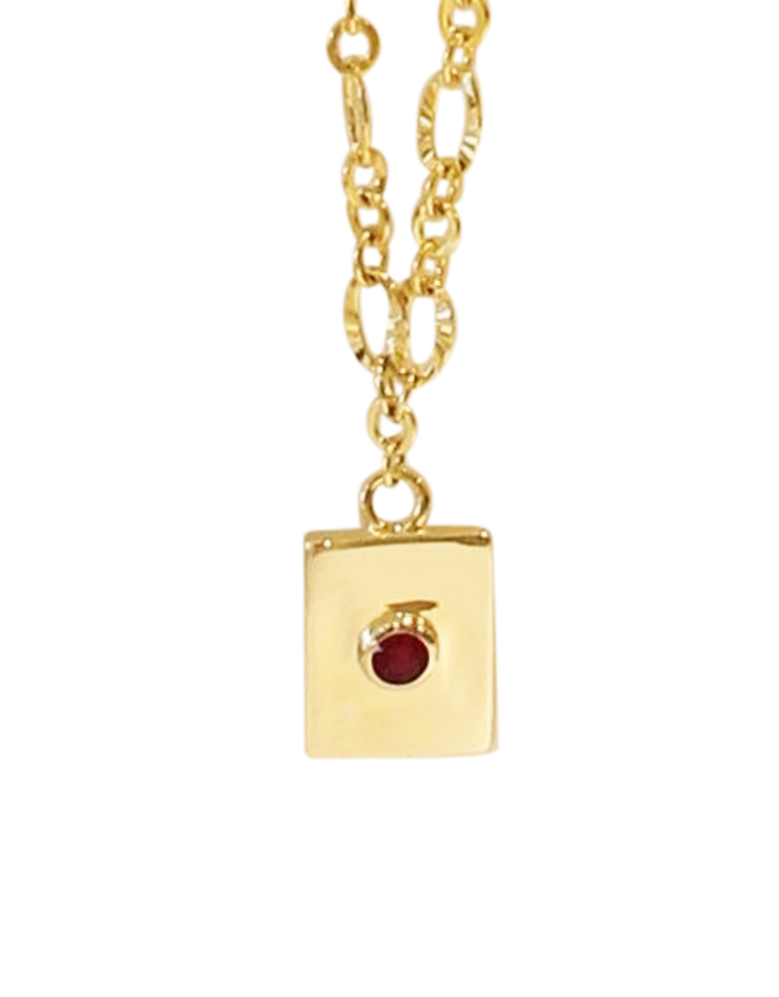 Vayu Jewels Luciene Necklace - Ruby Red