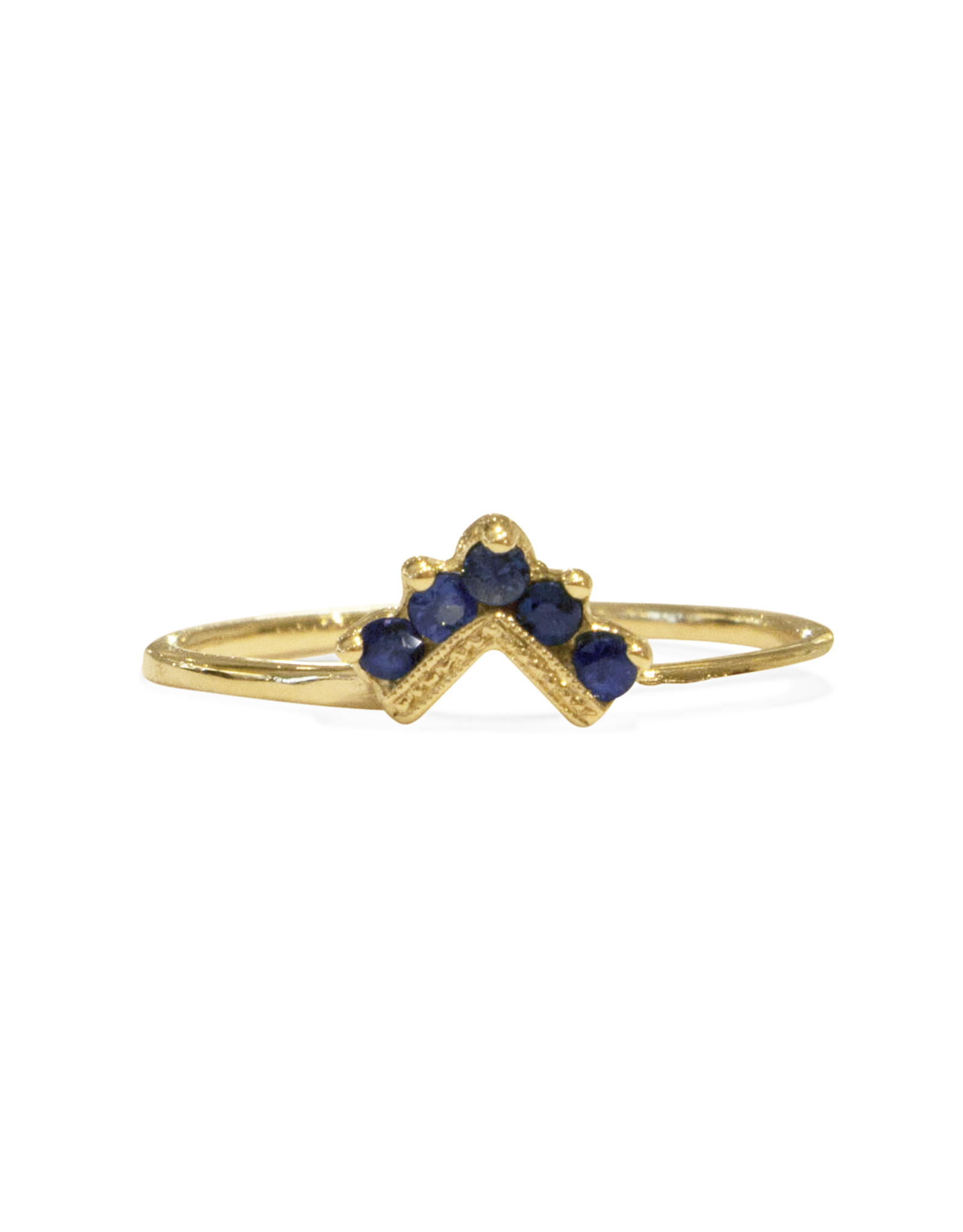 Mason Grace Jewelry Chevron Blue Sapphire Ring