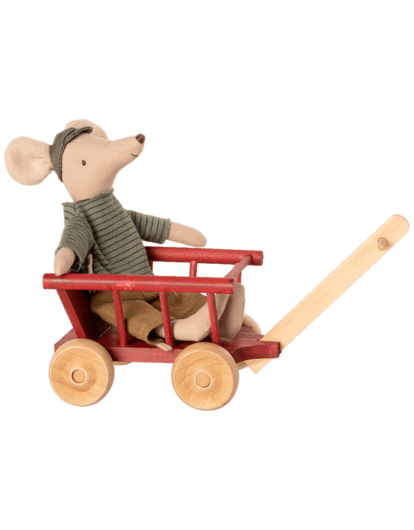 Maileg Mouse Wagon - Dusty Red