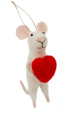 Indaba Love You Lenny Mouse Ornament
