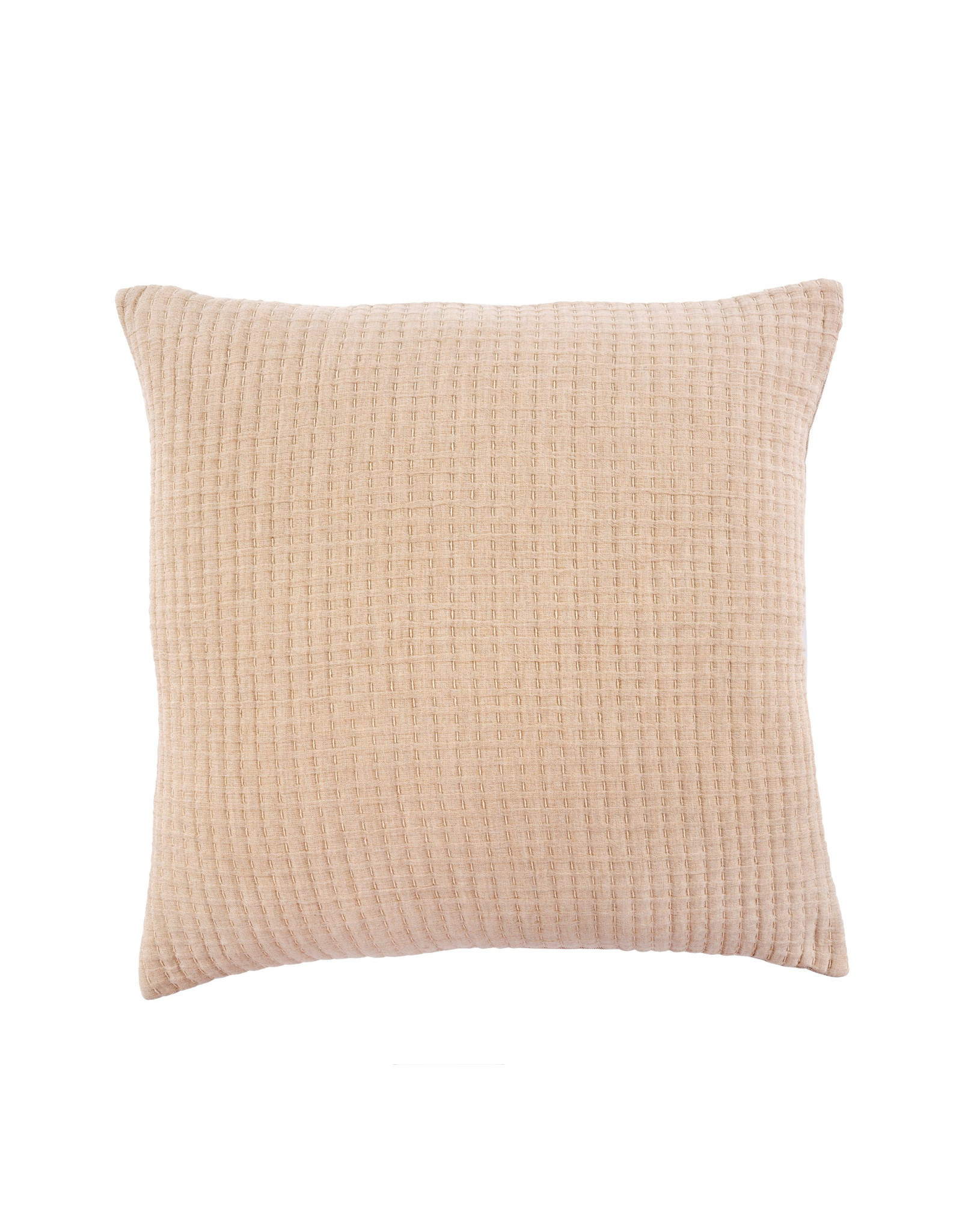 Indaba Kantha-Stitched Pillow - Chambray