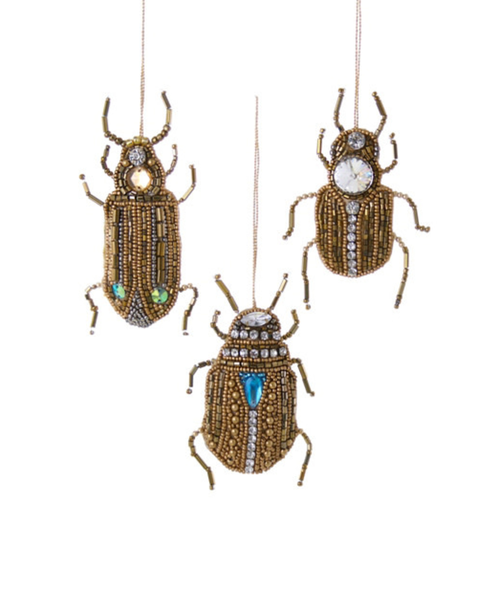 Cody Foster & Co. GOLDEN BEETLES ORNAMENT - 3 STYLES
