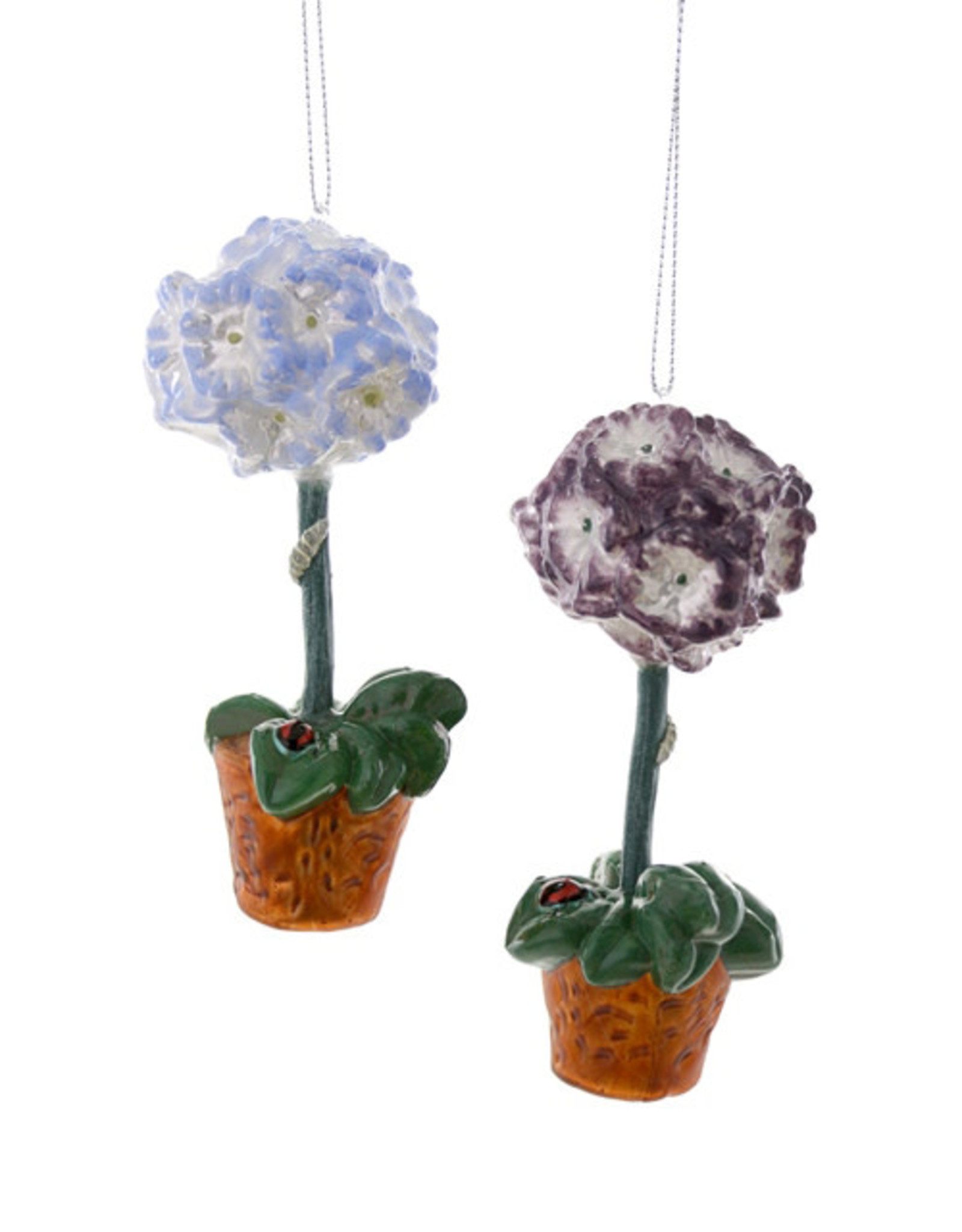 Cody Foster & Co. POTTED PRIMROSE ORNAMENT - 2 STYLES
