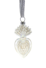 Cody Foster & Co. Small Sacred Heart Ornament - Ivory