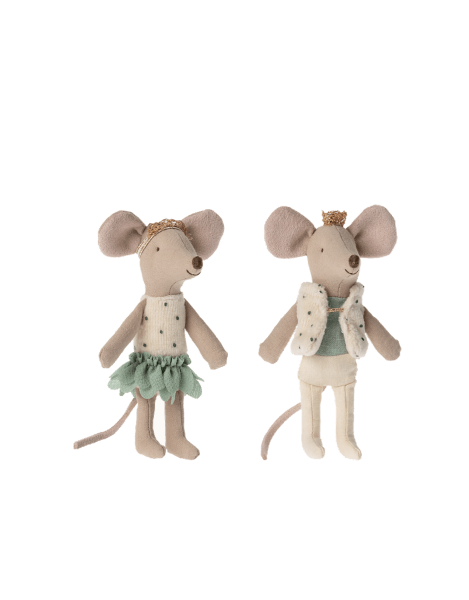 Maileg Royal Twins Little Brother and Sister Mice in Matchbox