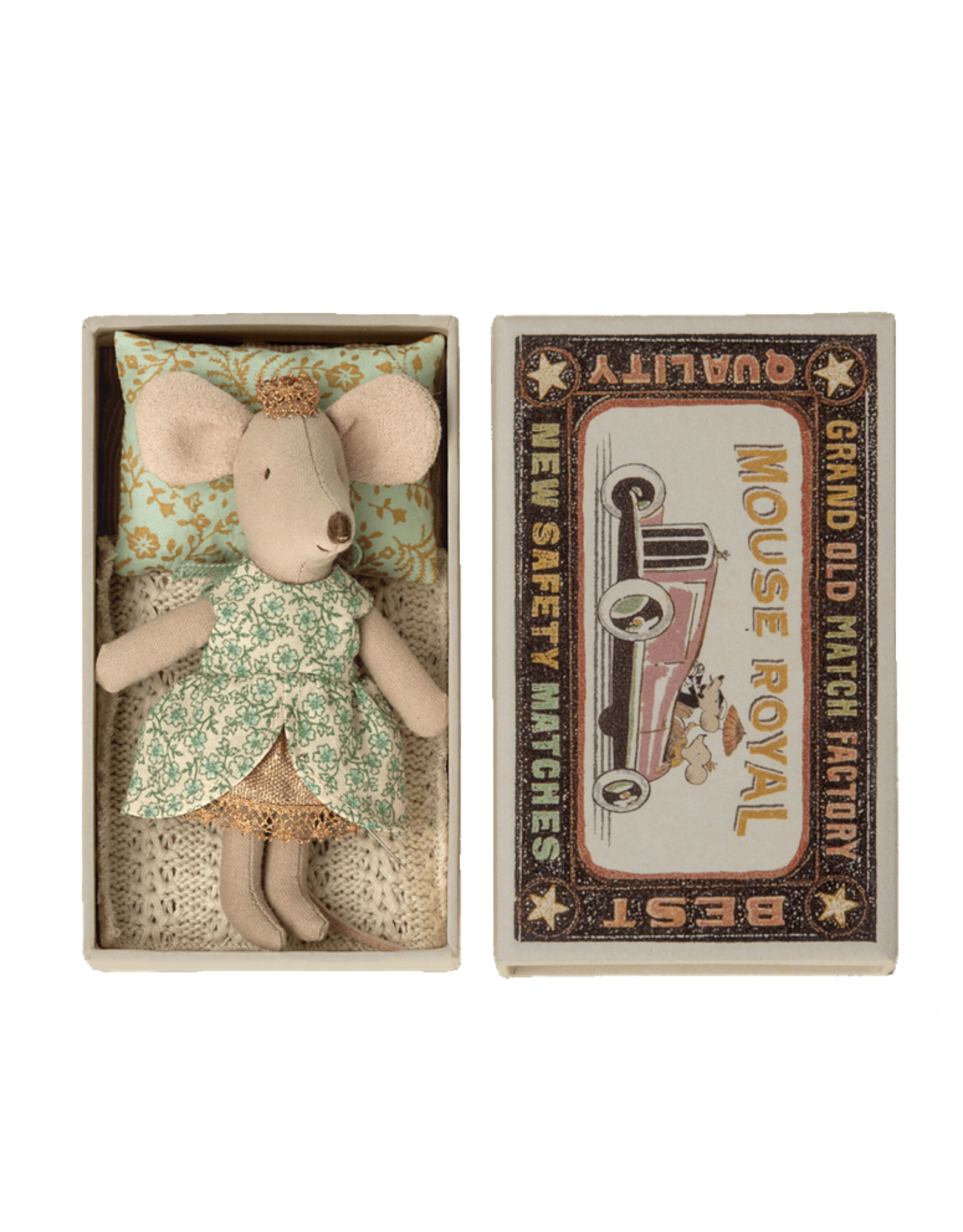 Maileg Little Sister Princess Mouse in Box