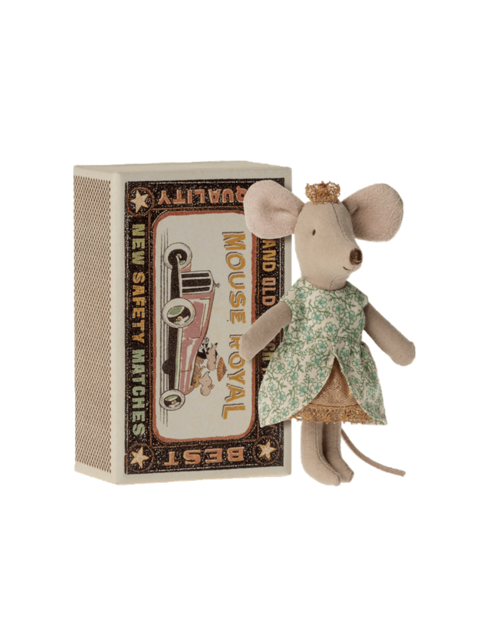 Maileg Little Sister Princess Mouse in Box