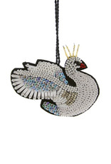Cody Foster & Co. SEQUINED SWAN ORNAMENT
