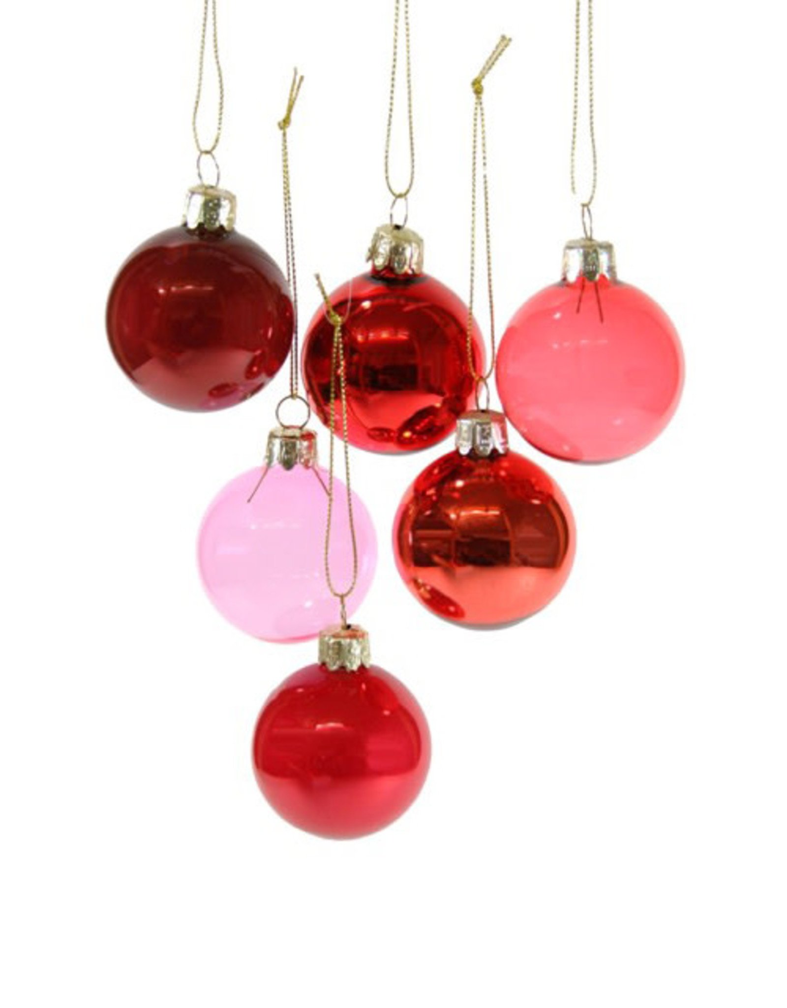 Cody Foster & Co. SMALL RED HUE ORNAMENTS - 6 STYLES