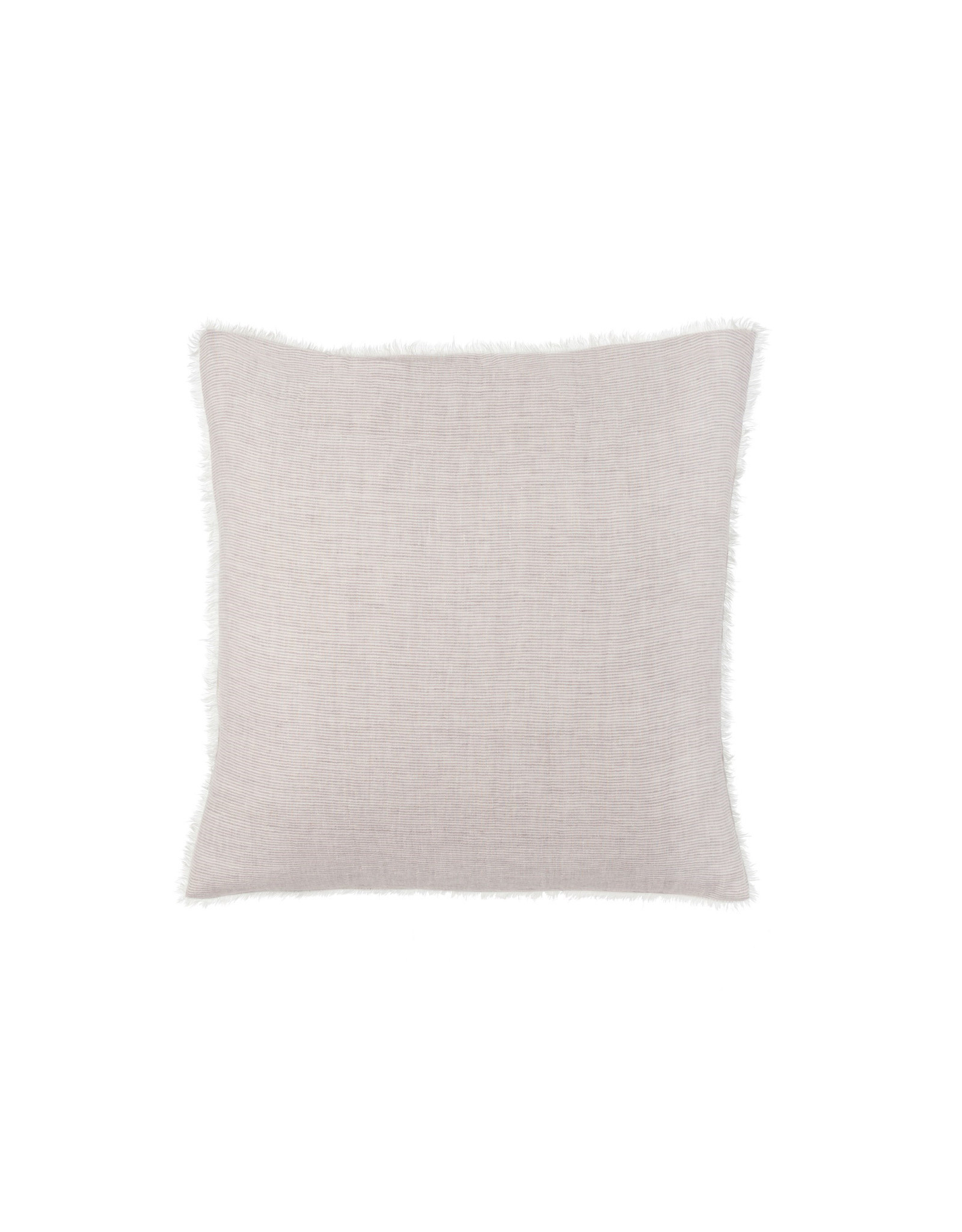 Indaba Lina Linen Pillow - Grey Stripe