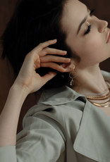 Hailey Gerrits Designs Stone Choker Necklace - Peach Moonstone