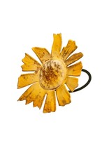 Indaba Flower Napkin Ring - Yellow - Small