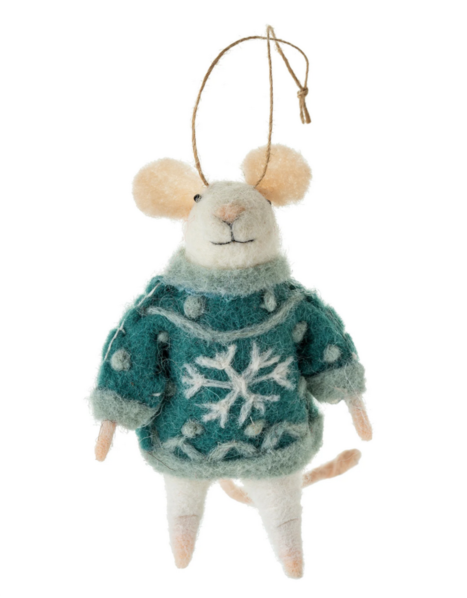 Indaba Nordic Nora Mouse Ornament
