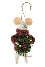 Indaba Jolly Julian Mouse Ornament