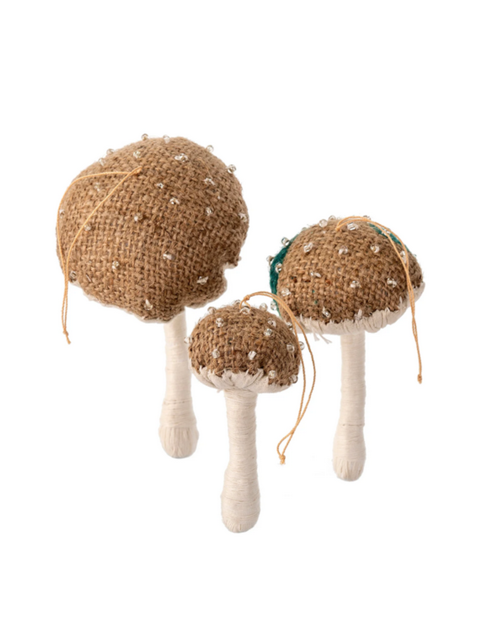 Indaba Burlap Mushroom - Large
