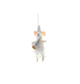 Cody Foster & Co. WINTERTIME MOUSE ORNAMENT - TREE