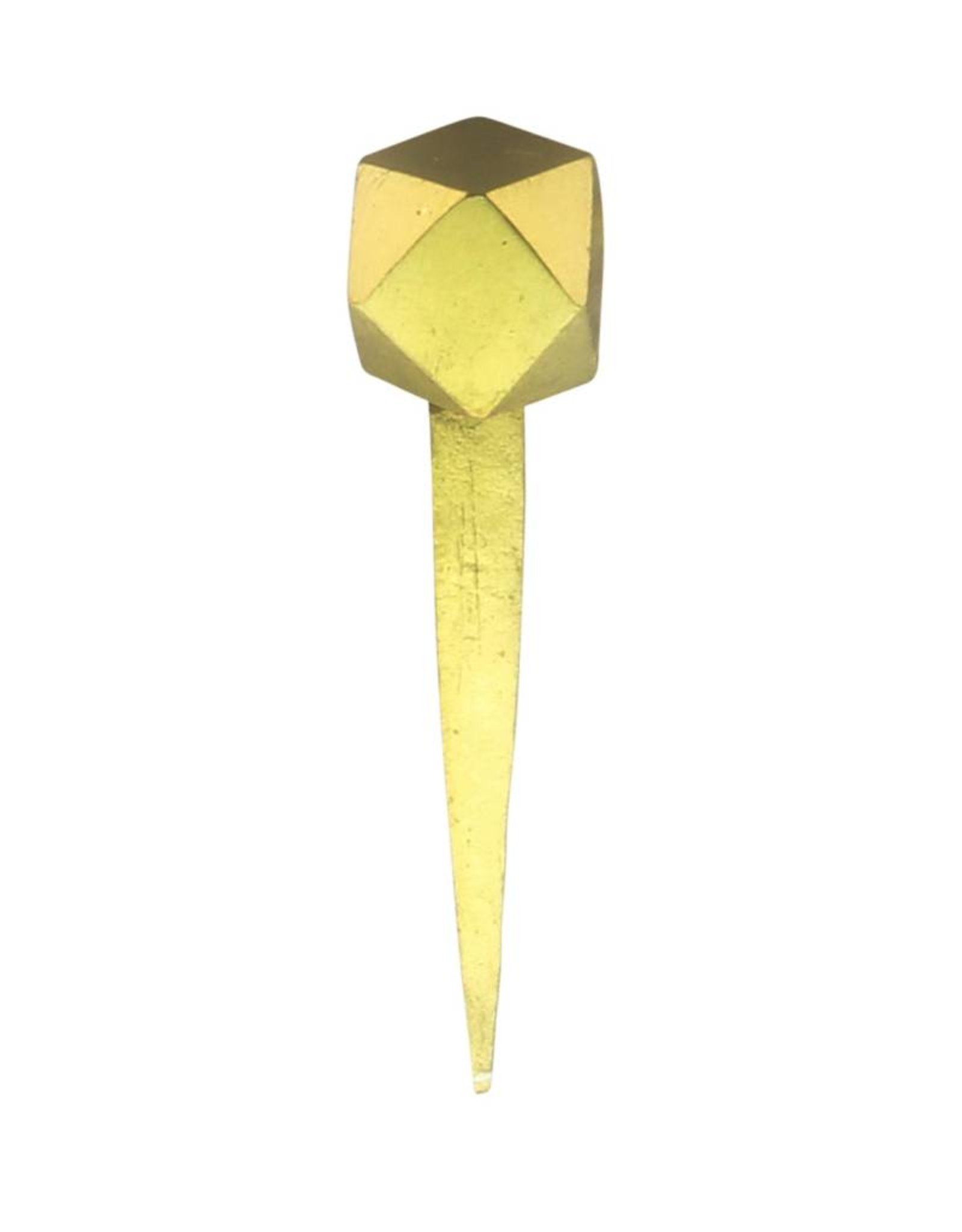 Cubeoctahedron Forged Nail - Brass